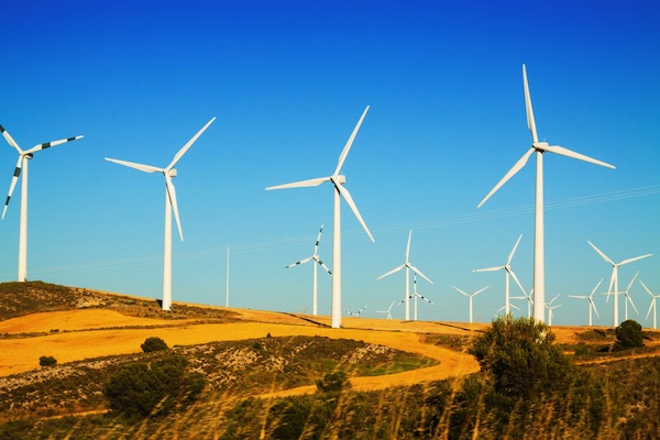 Windpark zur Produktion von Windenergie